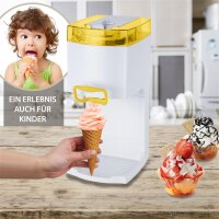 4in1 Softeismaschine Frozen Yogurt Maschine Eismaschine Flaschenkühler gelb