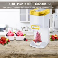 4in1 Softeismaschine Frozen Yogurt Maschine Eismaschine Flaschenkühler gelb