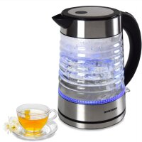 1,7 l Edelstahl Wasserkocher Glas beleuchtet Aguas |...