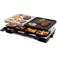 8er Raclette Grill | Tischgrill | Steinplatte |...